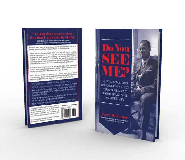 Do You See Me?: What Military and Government Service Taught Me About Leadership, Service, and Integrity, Back and front 3D mockup, book cover designed by 5MEDIADESIGN