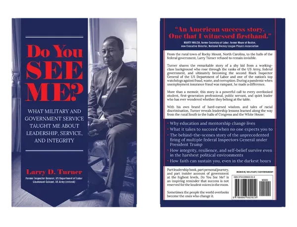 Do You See Me?: What Military and Government Service Taught Me About Leadership, Service, and Integrity, Complete flat spread, book cover designed by 5MEDIADESIGN
