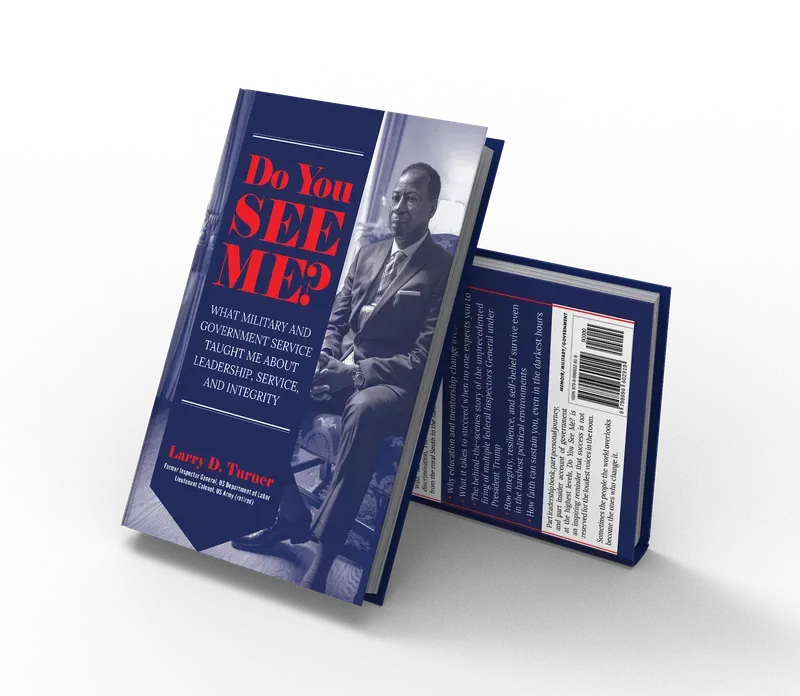 Do You See Me?: What Military and Government Service Taught Me About Leadership, Service, and Integrity, Front and back 3D mockup, book cover designed by 5MEDIADESIGN