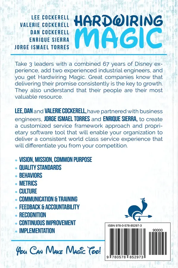 Hardwiring Magic by Dan Cockerell, back cover designed by 5MEDIADESIGN