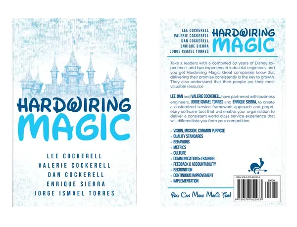 Hardwiring Magic, Complete flat spread, book cover designed by 5MEDIADESIGN