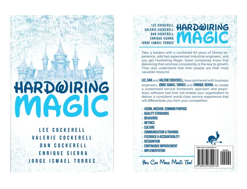 Hardwiring Magic, Complete flat spread, book cover designed by 5MEDIADESIGN