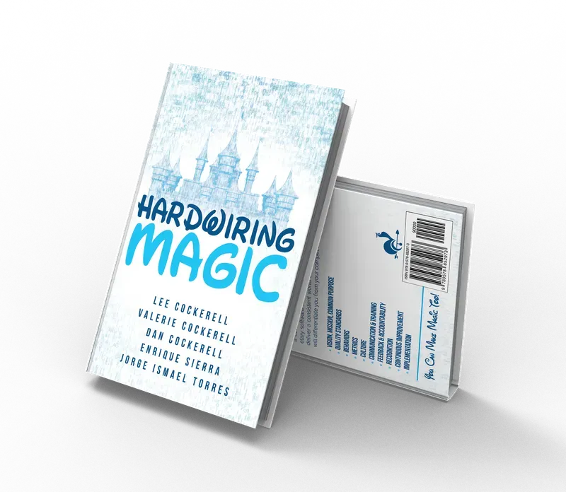 Hardwiring Magic, Front and back 3D mockup, book cover designed by 5MEDIADESIGN