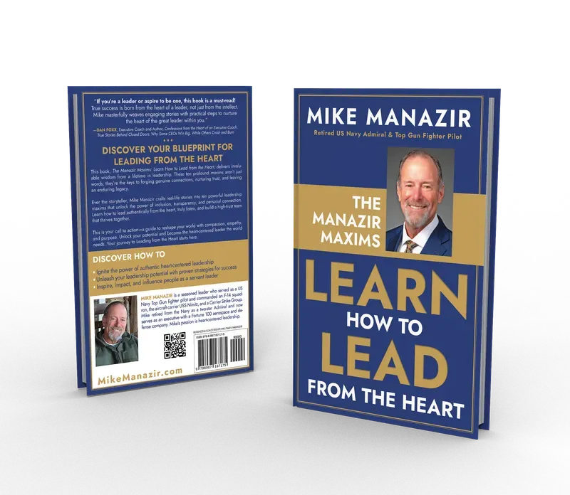 The Manazir Maxims: Learn How to Lead from the Heart, Back and front 3D mockup, book cover designed by 5MEDIADESIGN