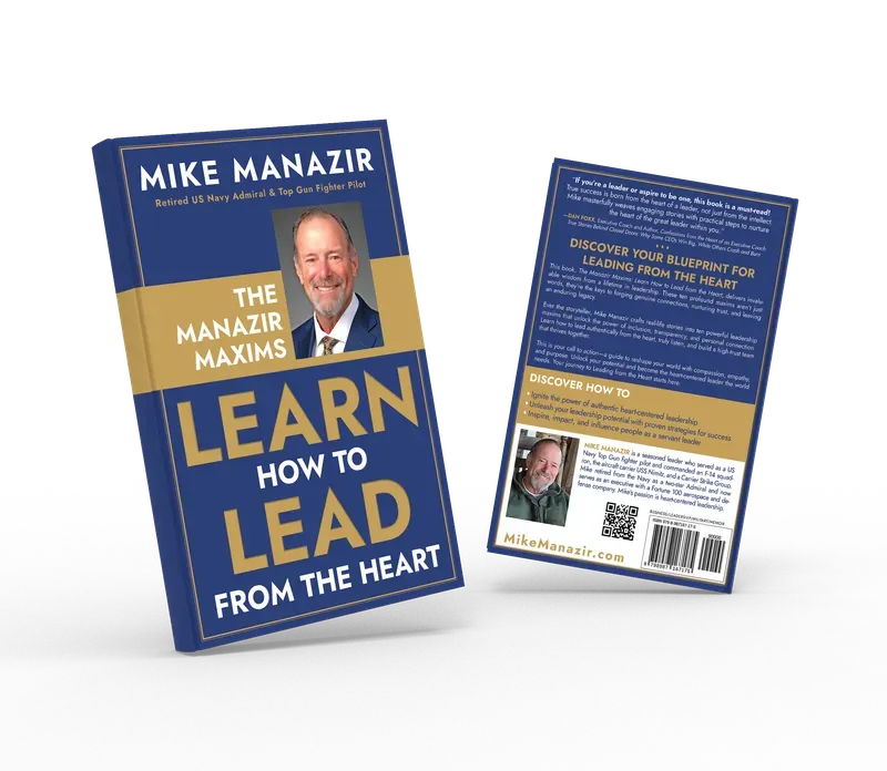 The Manazir Maxims: Learn How to Lead from the Heart, Front and back duo view, book cover designed by 5MEDIADESIGN
