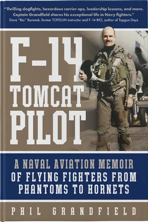 F-14 Tomcat Pilot by Phil Granfield — book cover design by 5mediadesign
