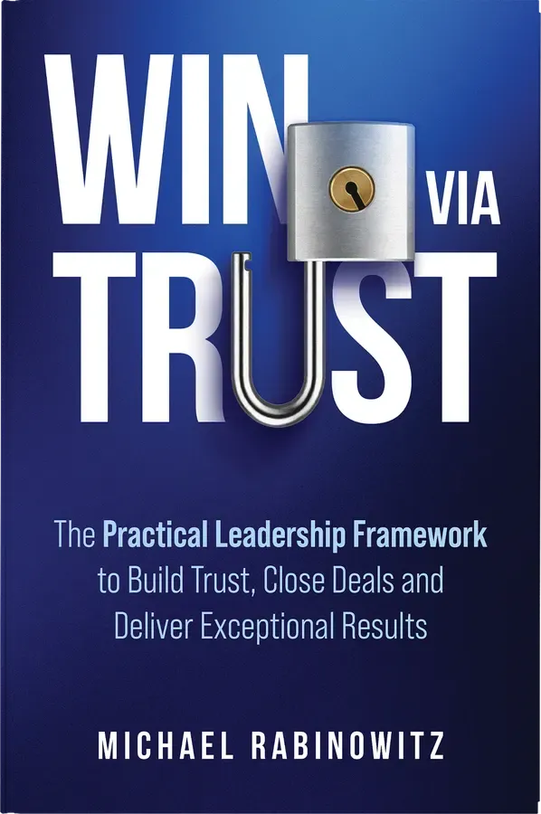 Win Via Trust by Michael Rabinowitz — book cover design by 5mediadesign